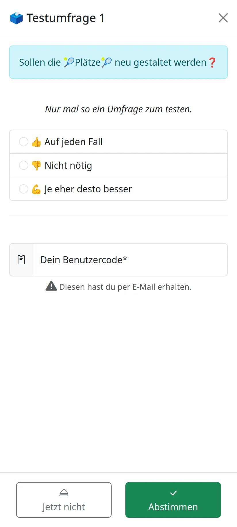 Umfragen - hell